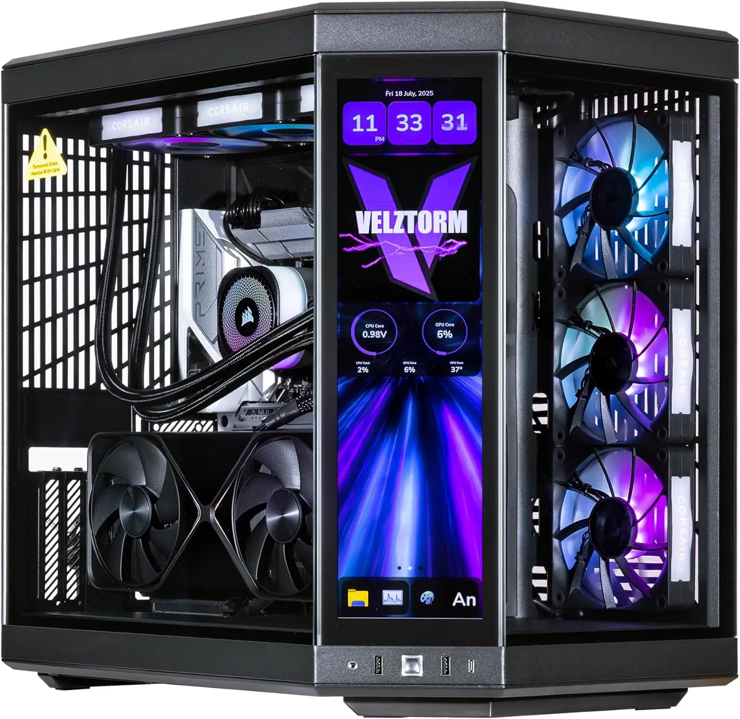 Velztorm LCD Black Praetix – k – Rtx 5090 32Gb recenzja i cena